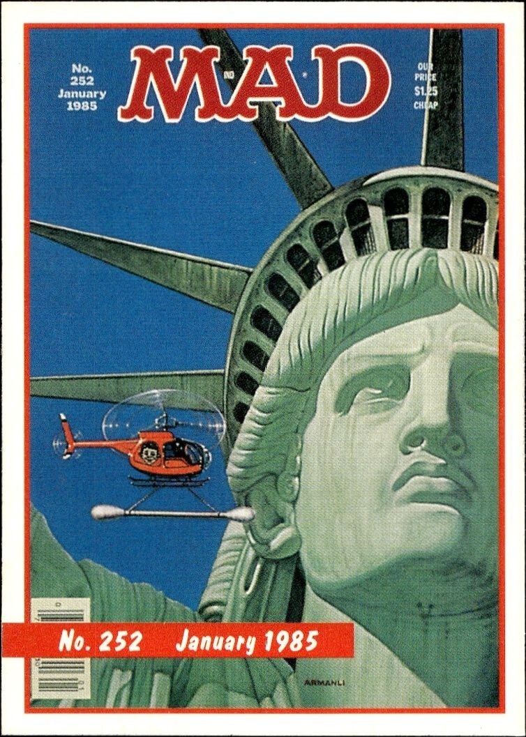 1992 Lime Rock Mad Magazine Mad No. 252 (January 1985) #252 entertainment trading card front