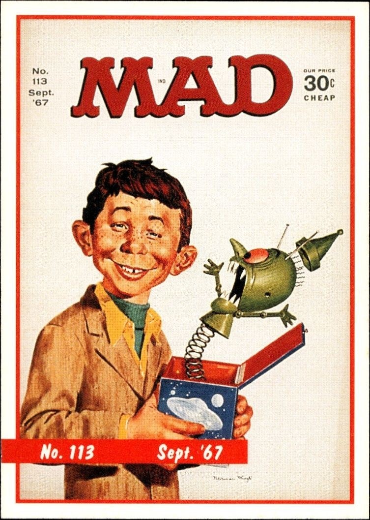 1992 Lime Rock Mad Magazine Mad No. 113 (Sept. '67) #4B entertainment trading card front