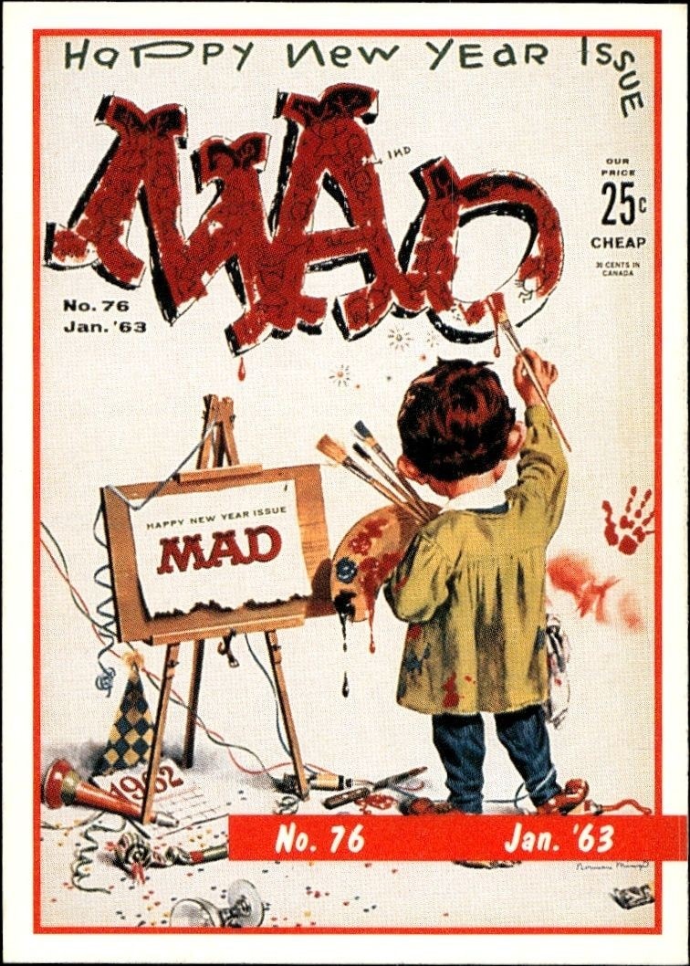 1992 Lime-Rock Mad Magazine Mad No. 76 (Jan. '63) #76 trading card