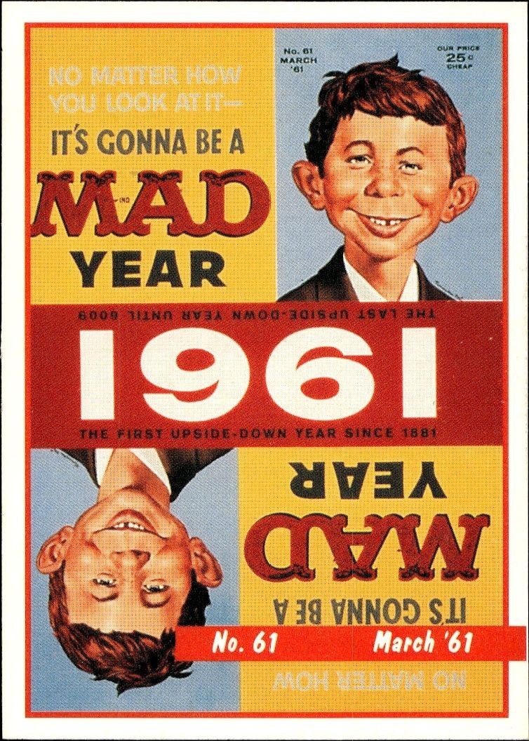 1992 Lime Rock Mad Magazine Mad No. 61 (March '61) #61 entertainment trading card front