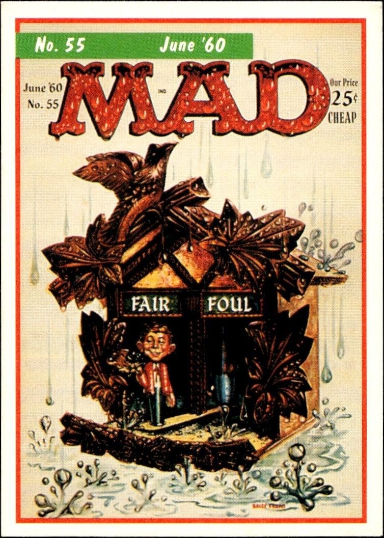 1992 Lime Rock Mad Magazine Mad No. 55 (June '60) #55 entertainment trading card front