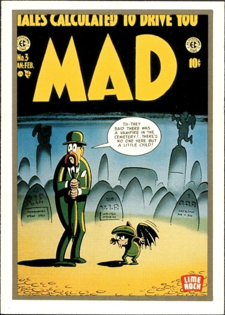 1992 Lime Rock Mad Magazine Mad No. 3 (Jan.-Feb. 1953) #3 entertainment trading card front