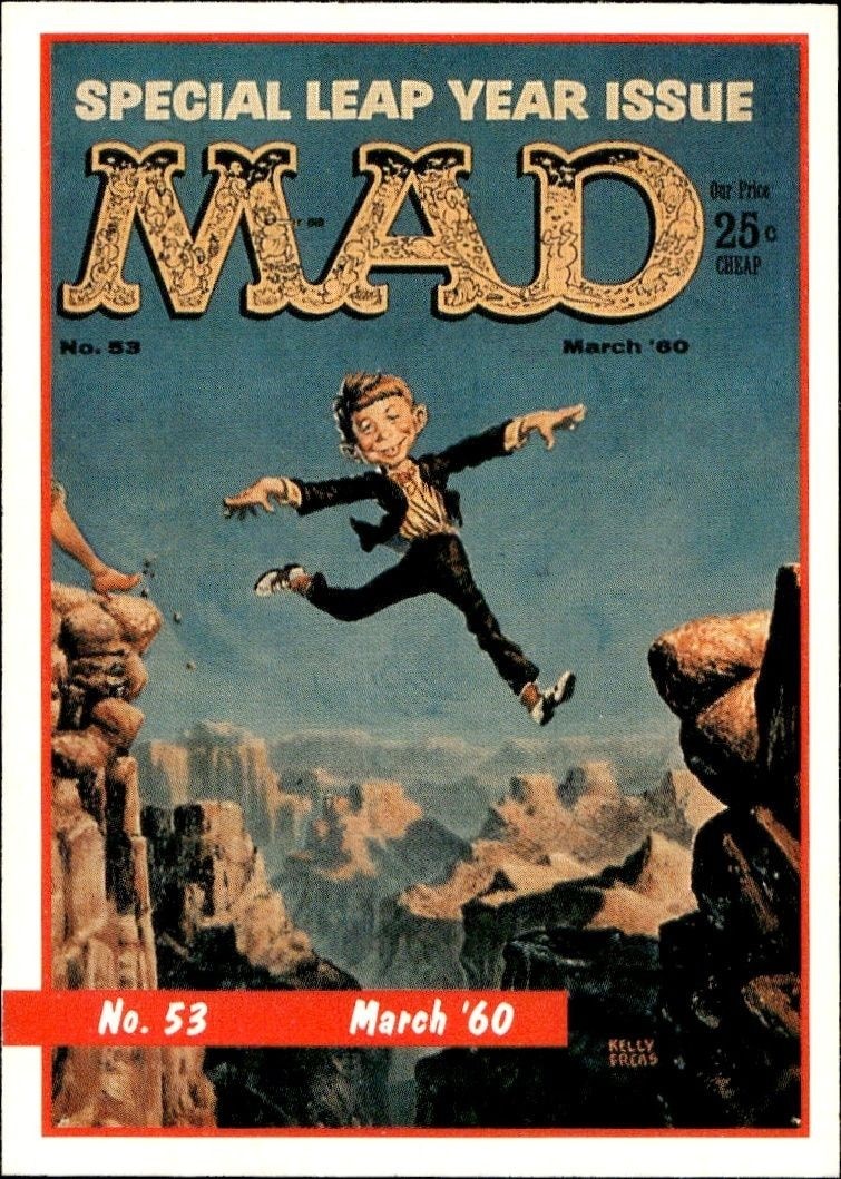 1992 Lime Rock Mad Magazine Mad No. 53 (March '60) #1A entertainment trading card front