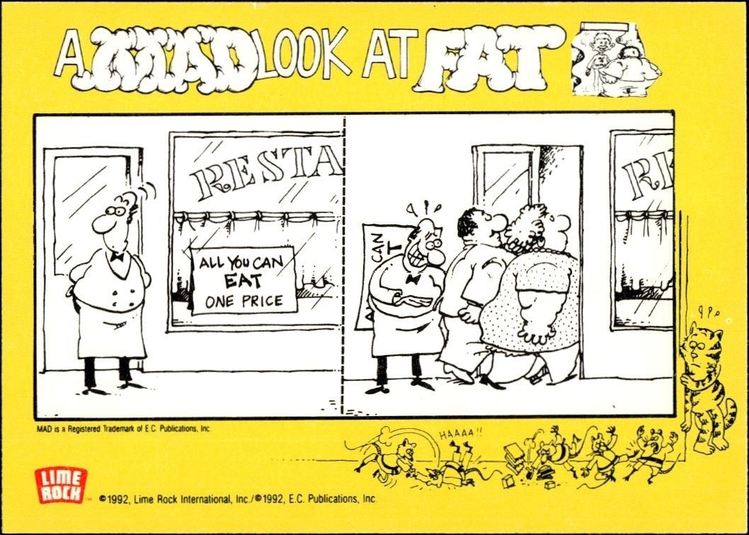 1992 Lime Rock Mad Magazine Mad No. 302 (April 1991) #302 entertainment trading card back
