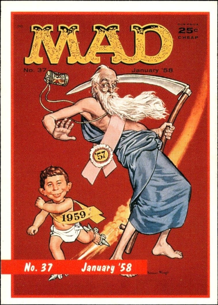 1992 Lime Rock Mad Magazine Mad No. 37 (January '58) #37 entertainment trading card front