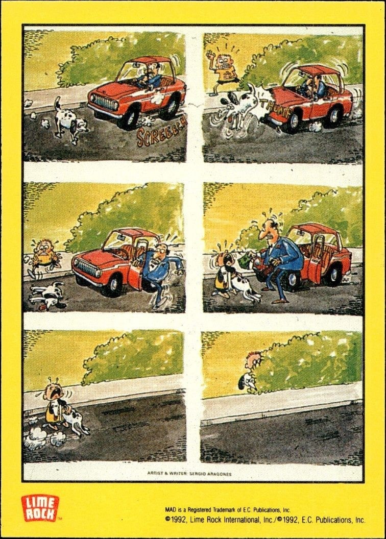 1992 Lime Rock Mad Magazine Mad No. 47 (June '59) #47 entertainment trading card back