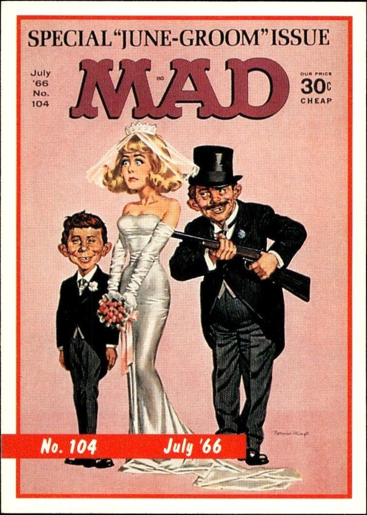 1992 Lime Rock Mad Magazine Mad No. 104 (July '66) #104 entertainment trading card front