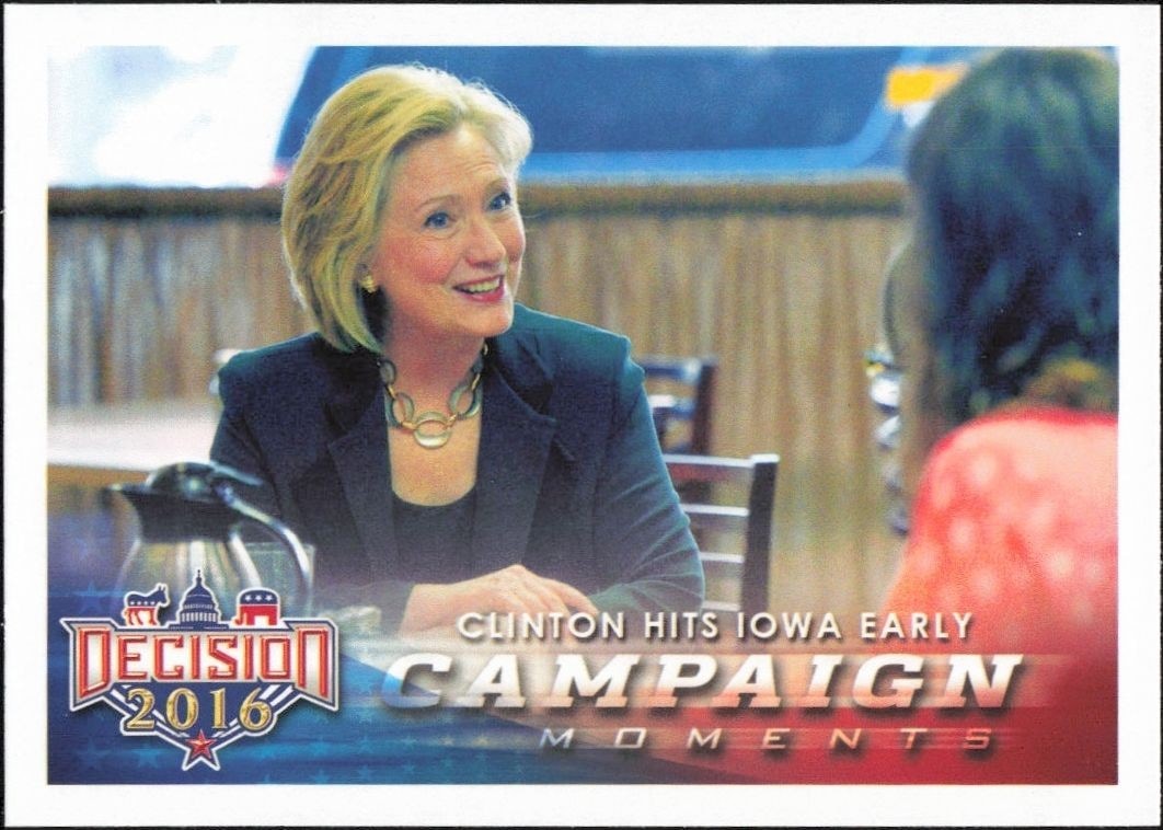 2016 Leaf Decision Hillary Clinton #91 trading card