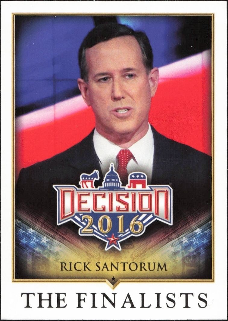 2016 Leaf Decision Rick Santorum #89 trading card