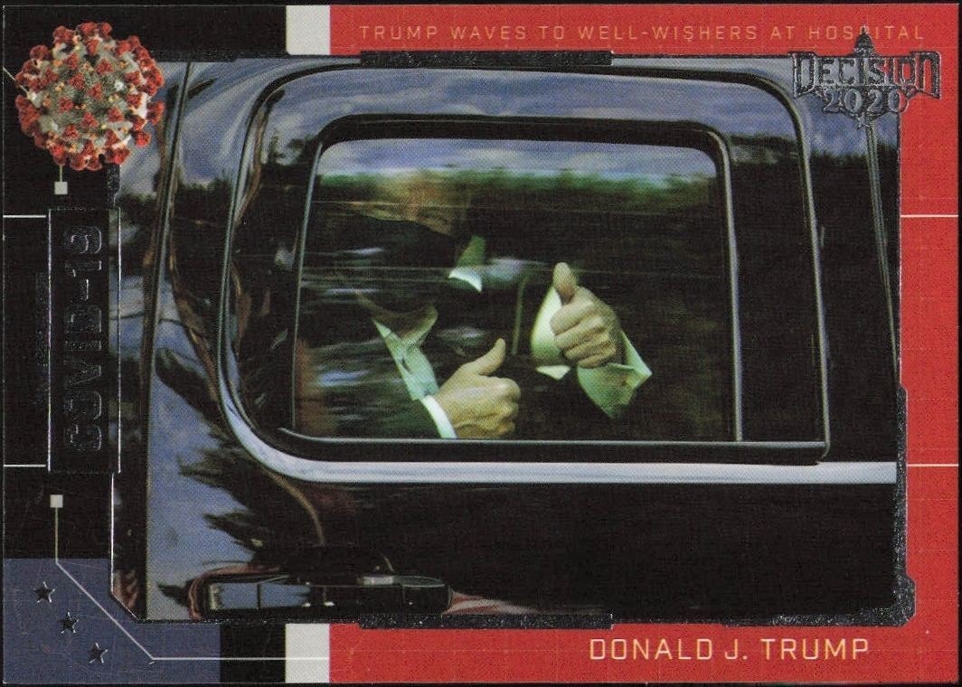 2020 Leaf Decision Series 2 Donald Trump #COV-40 trading card