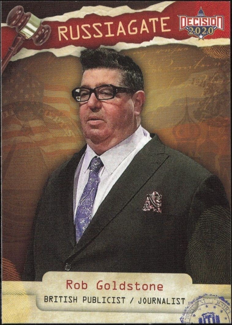 2020 Leaf Decision Series 2 Rob Goldstone #RG49 trading card
