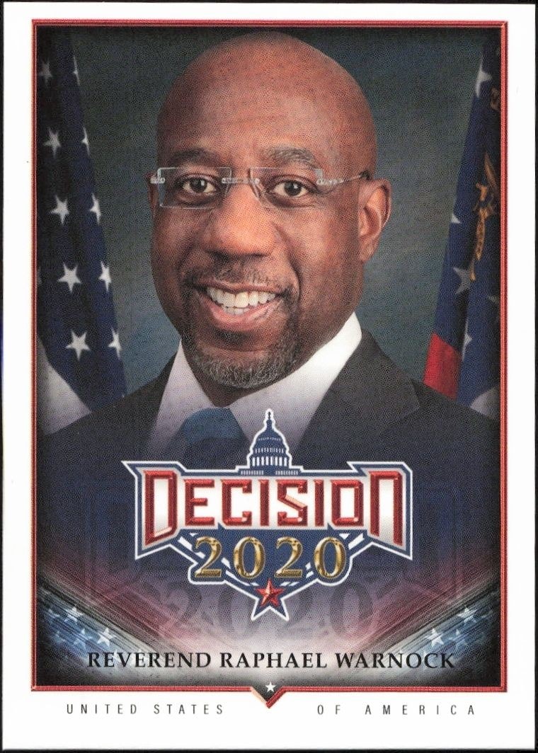2020 Leaf Decision Series 2 Raphael Warnock #509 trading card