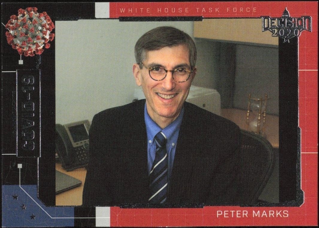 2020 Leaf Decision Series 2 White House Coronavirus Task Force #COV-31 trading card