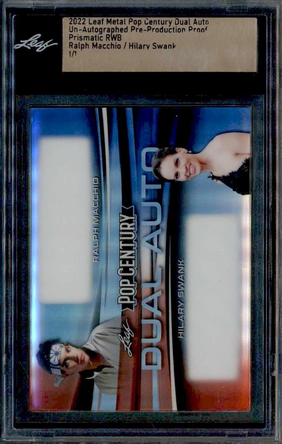 2022 Leaf Metal Pop Century Hilary Swank #1/1 trading card