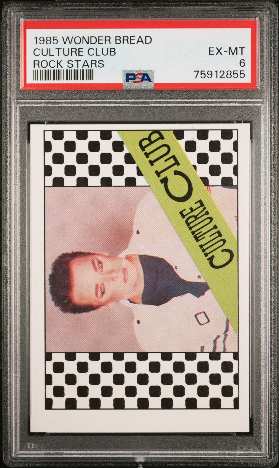 1985 Wonder-Bread Rock Stars Culture Club trading card