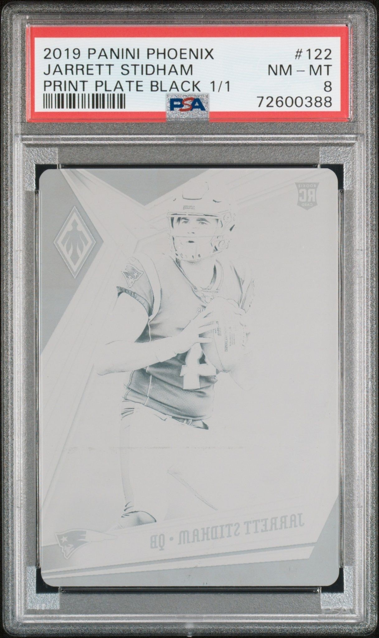 2019 Panini Phoenix Jarrett Stidham #122 trading card