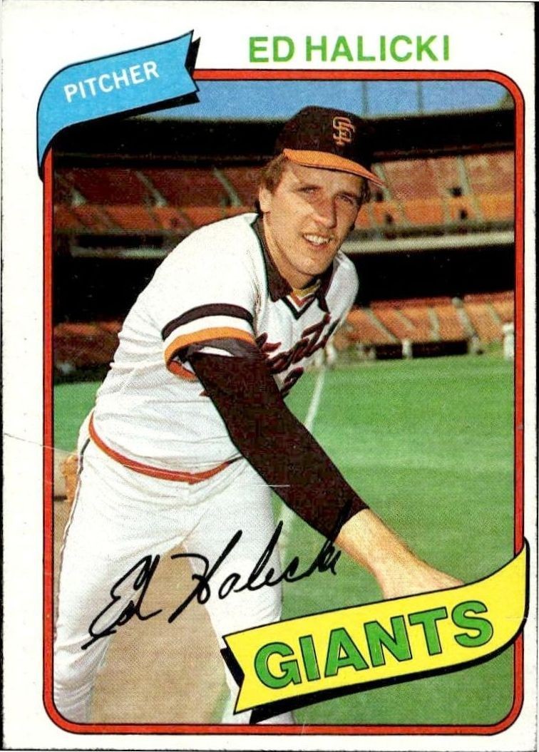 1980 Topps Ed Halicki #217 trading card