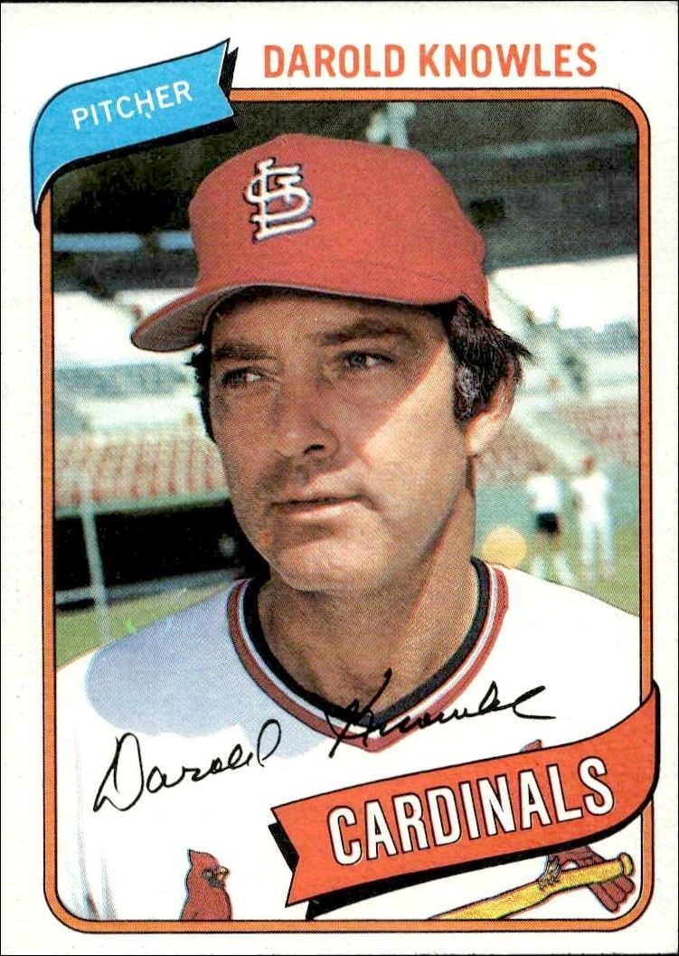 1980 Topps Darold Knowles #286 trading card