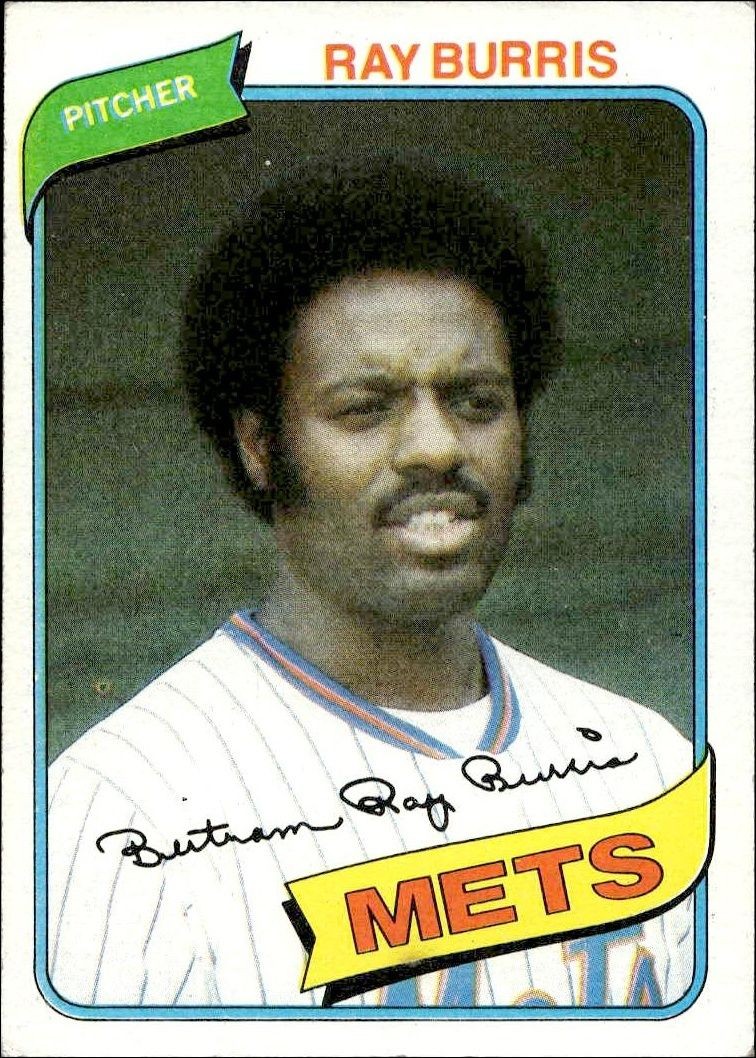 1980 Topps Ray Burris #364 trading card
