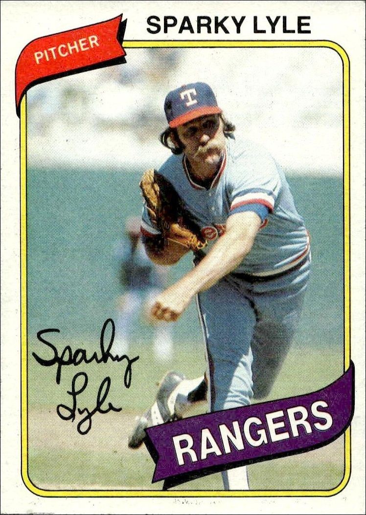 1980 Topps Sparky Lyle #115 trading card