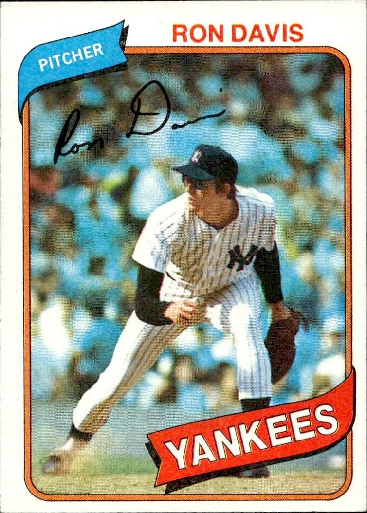 1980 Topps Ron Davis #179 trading card