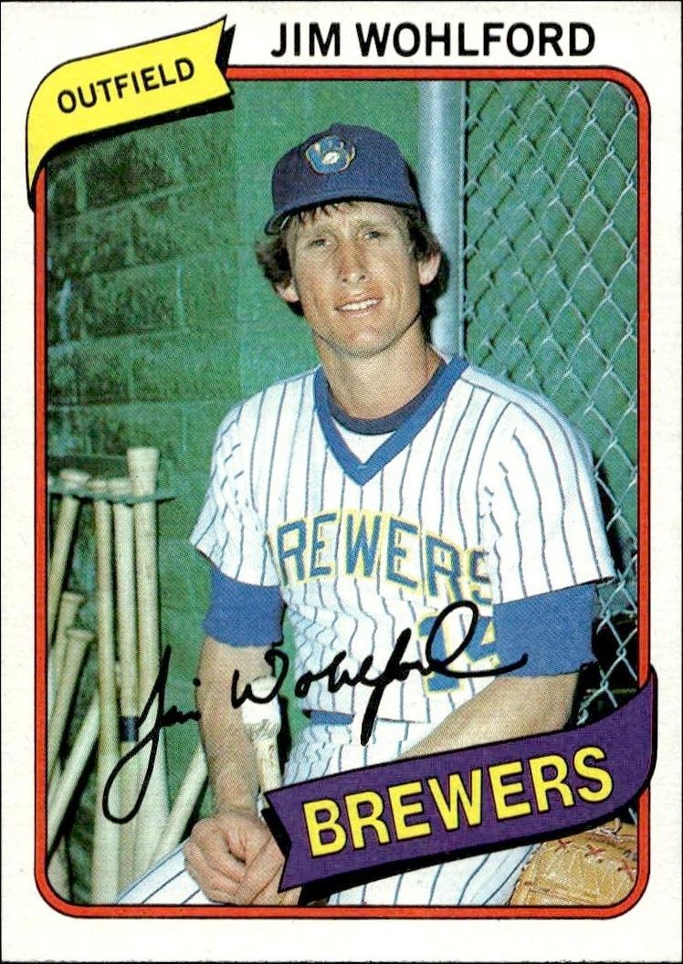 1980 Topps Jim Wohlford #448 trading card