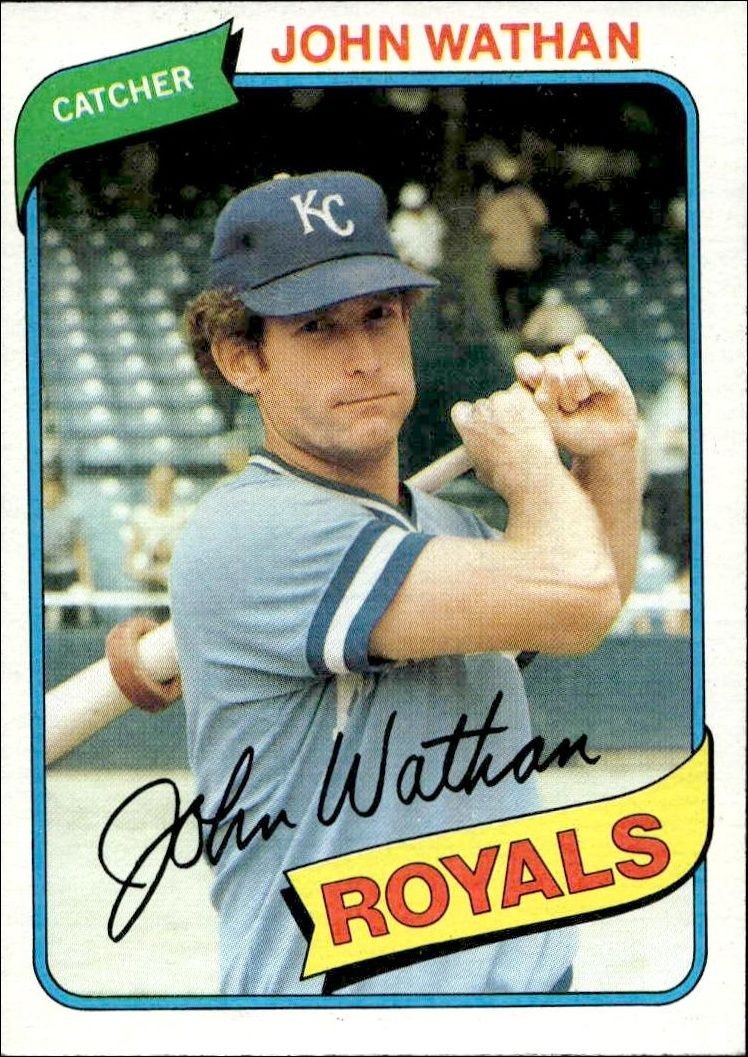 1980 Topps John Wathan #547 trading card