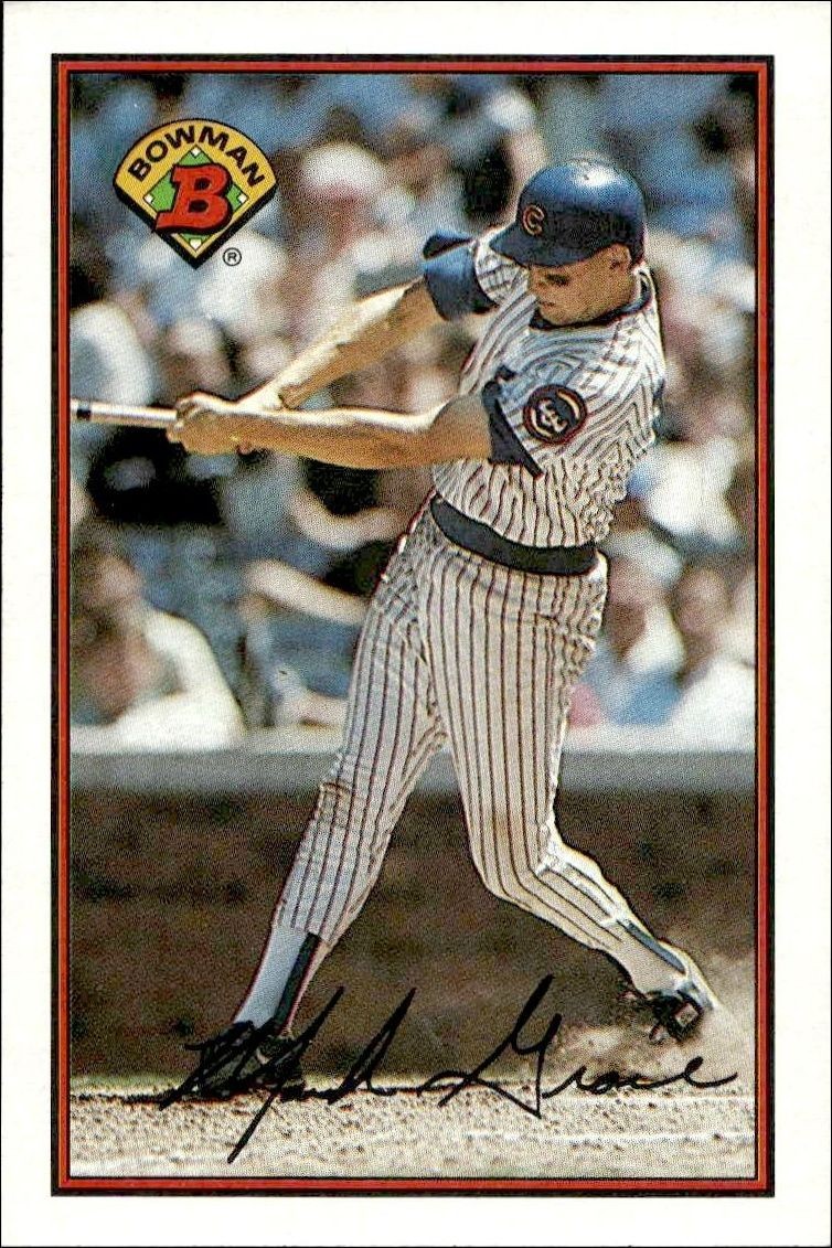 1989 Bowman Mark Grace #291 trading card
