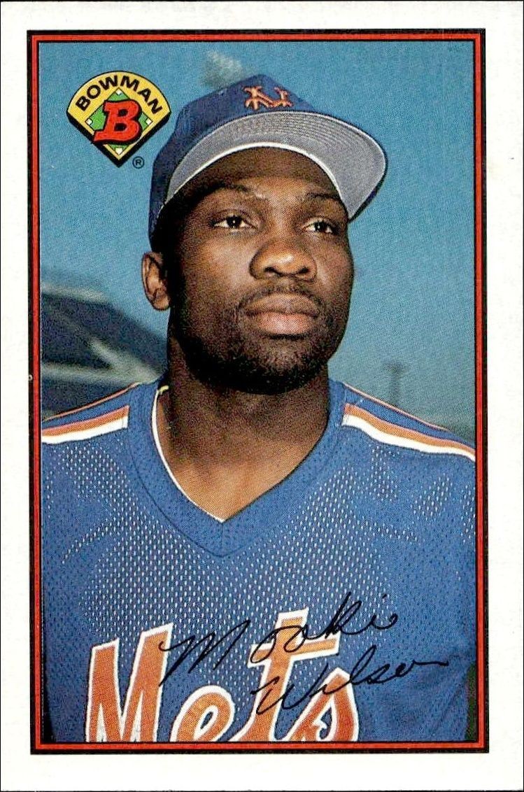 1989 Bowman Mookie Wilson #386 trading card