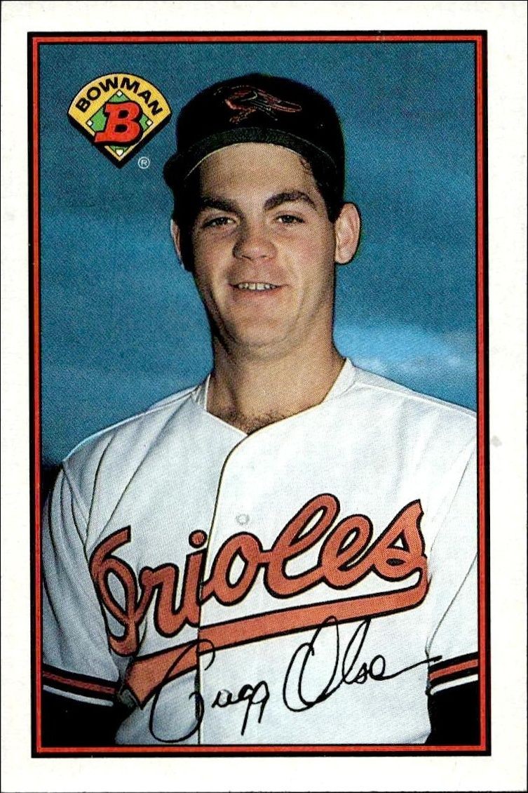 1989 Bowman Gregg Olson #6 trading card