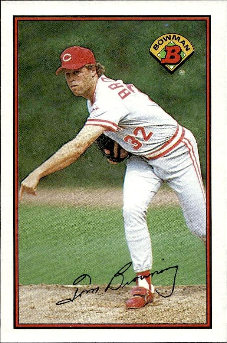 1989 Bowman Tom Browning #306 trading card