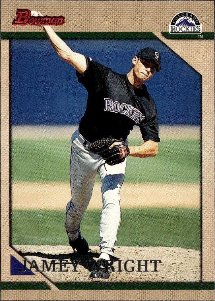 1996 Bowman Jamey Wright #137 trading card
