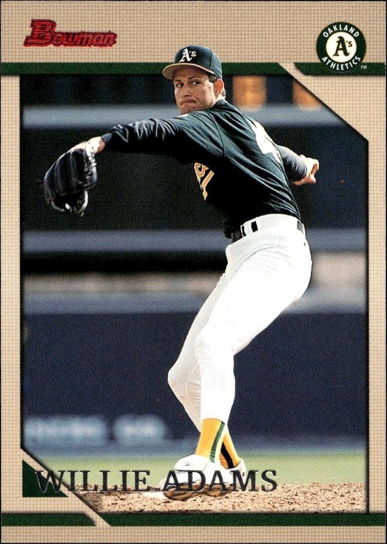 1996 Bowman Willie Adams #133 trading card