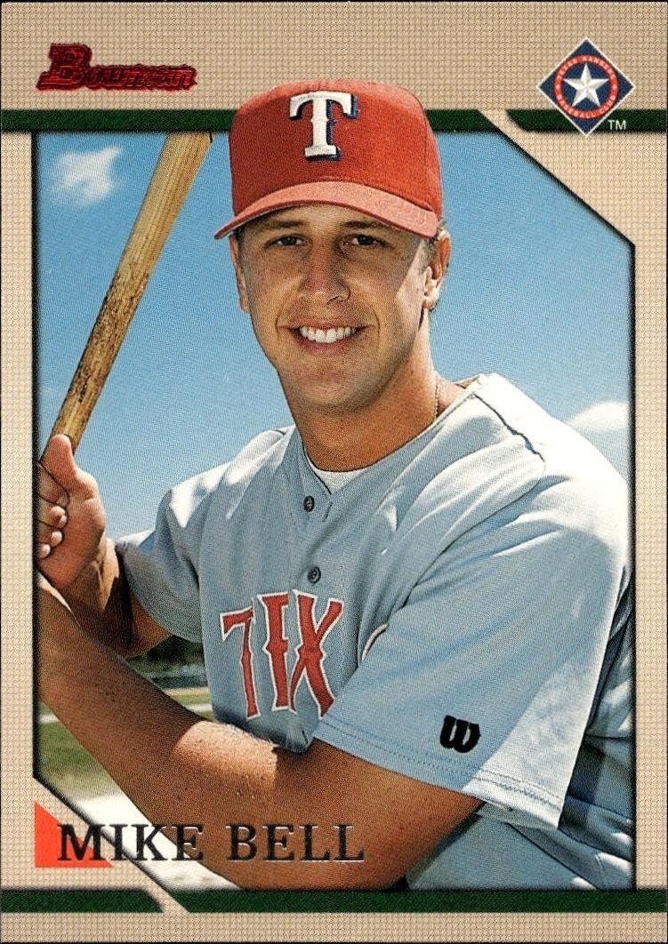 1996 Bowman Mike Bell #188 trading card