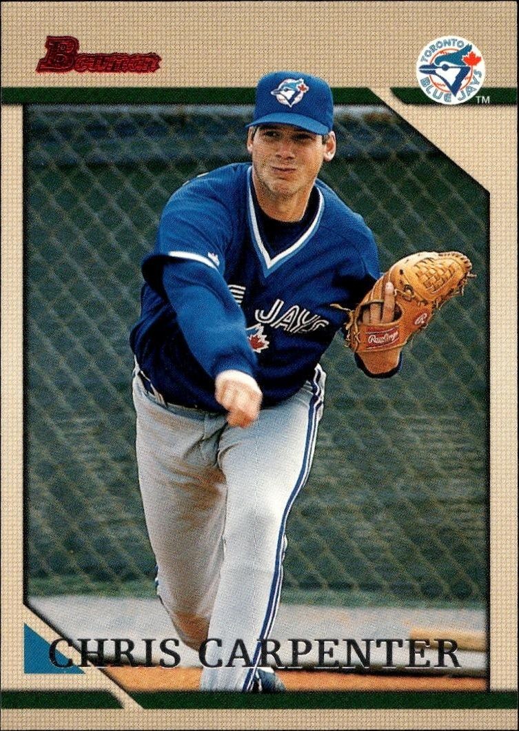 1996 Bowman Chris Carpenter #185 trading card
