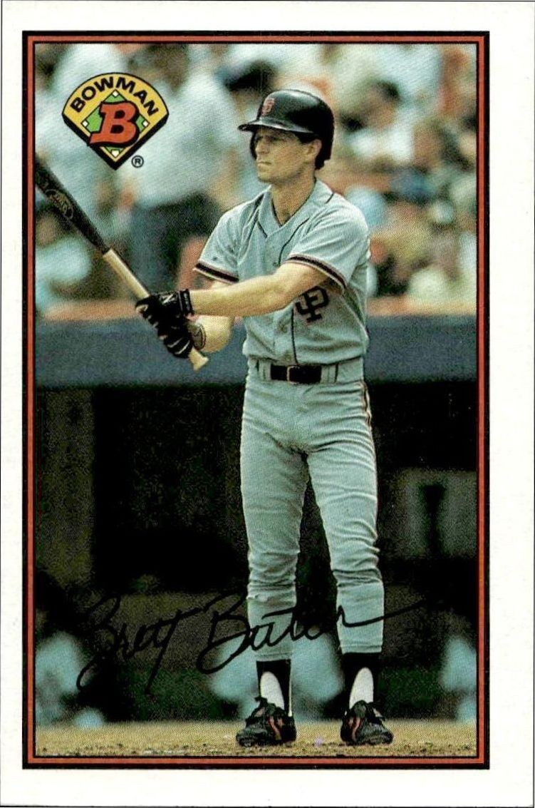1989 Bowman Brett Butler #480 trading card