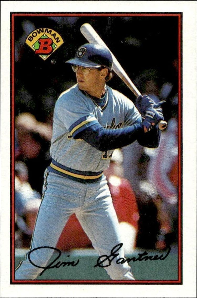 1989 Bowman Jim Gantner #141 trading card