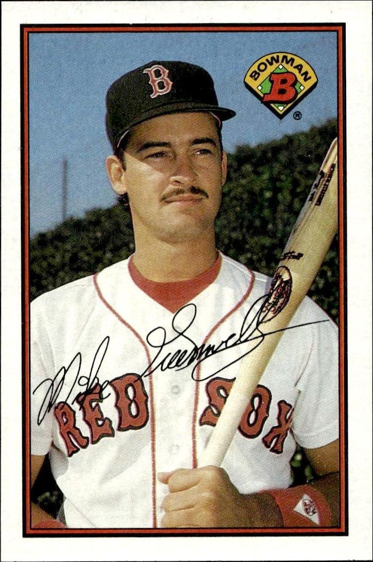 1989 Bowman Mike Greenwell #34 trading card