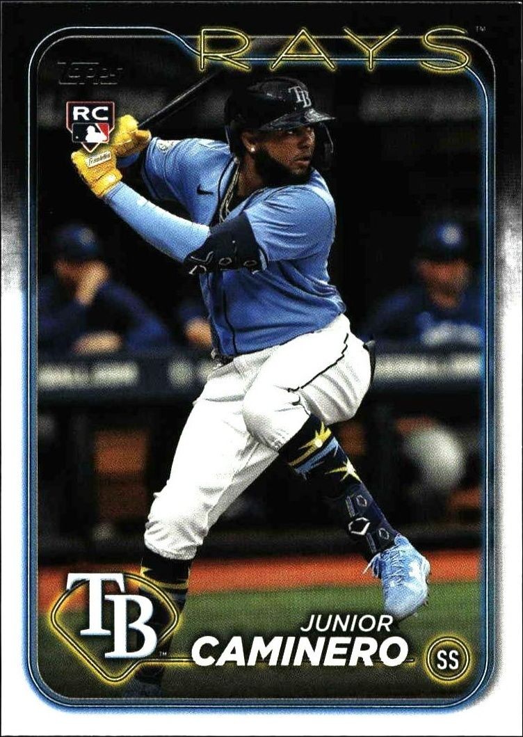 2024 Topps Series 2 Junior Caminero #628 trading card