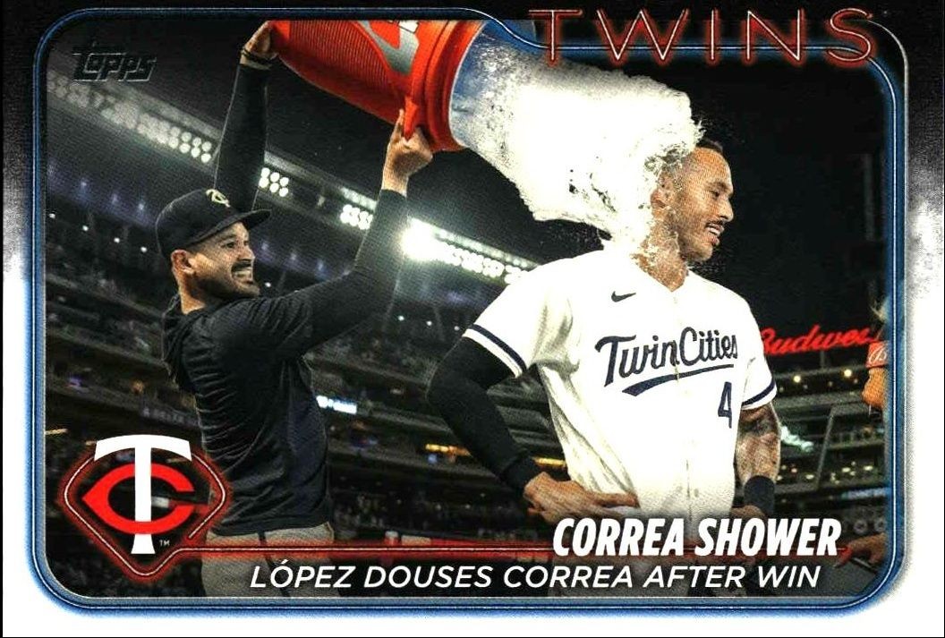 2024 Topps Series 1 Correa Shower #155 trading card