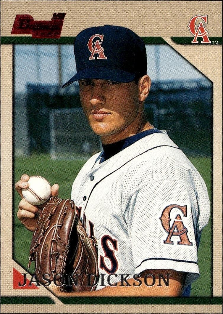 1996 Bowman Jason Dickson #219 trading card