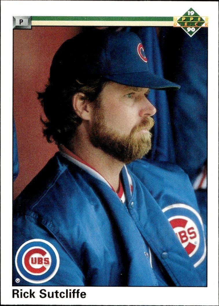 1990 Upper-Deck Low Number Rick Sutcliffe #109 trading card