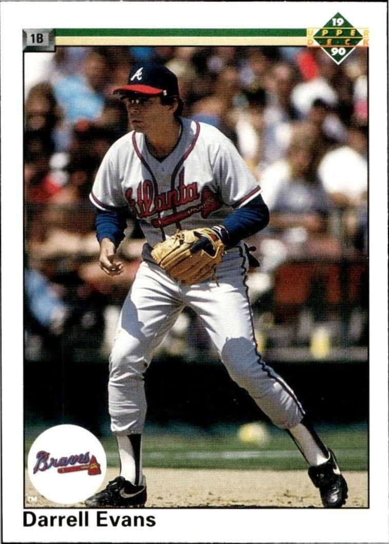 1990 Upper-Deck Low Number Darrell Evans #143 trading card