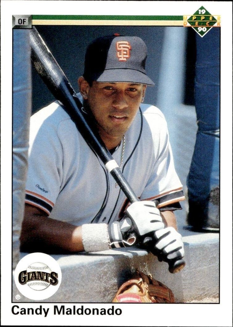 1990 Upper-Deck Low Number Candy Maldonado #136 trading card