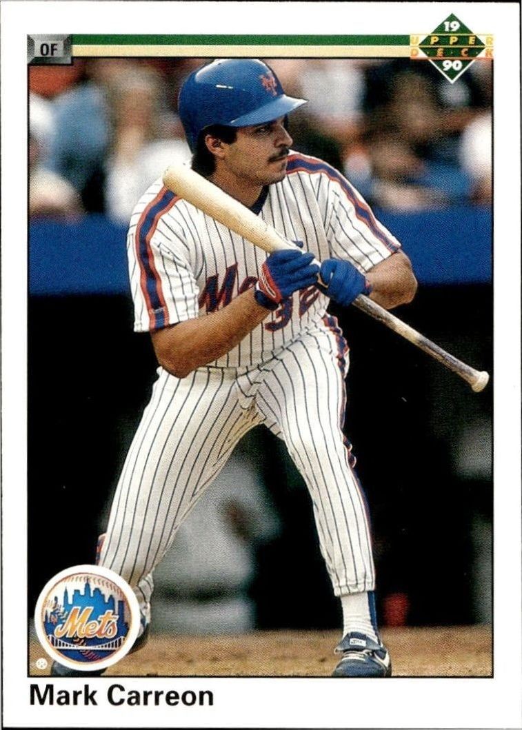 1990 Upper-Deck Low Number Mark Carreon #135 trading card
