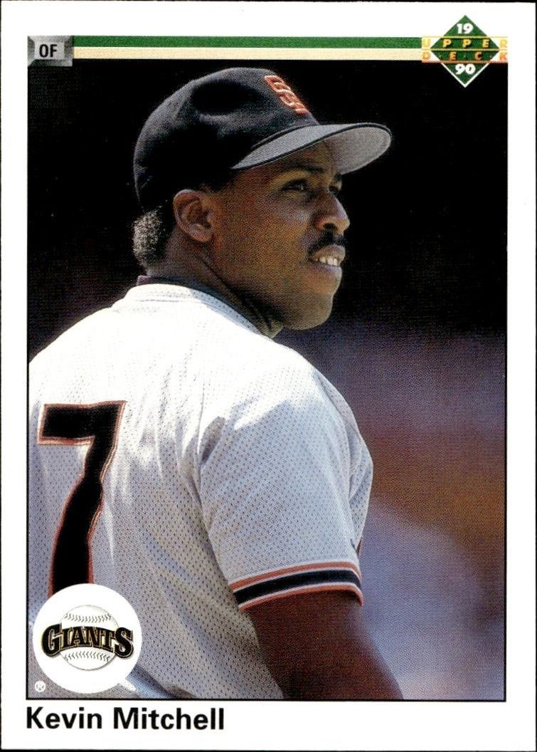 1990 Upper-Deck Low Number Kevin Mitchell #117 trading card