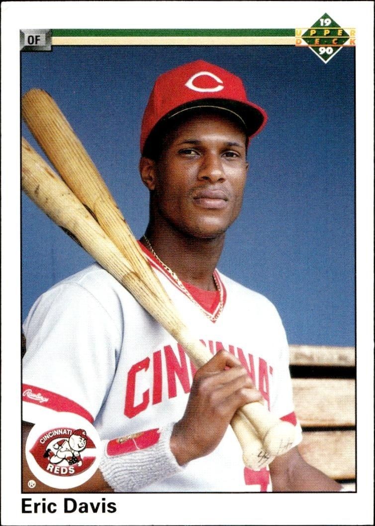 1990 Upper-Deck Low Number Eric Davis #116 trading card