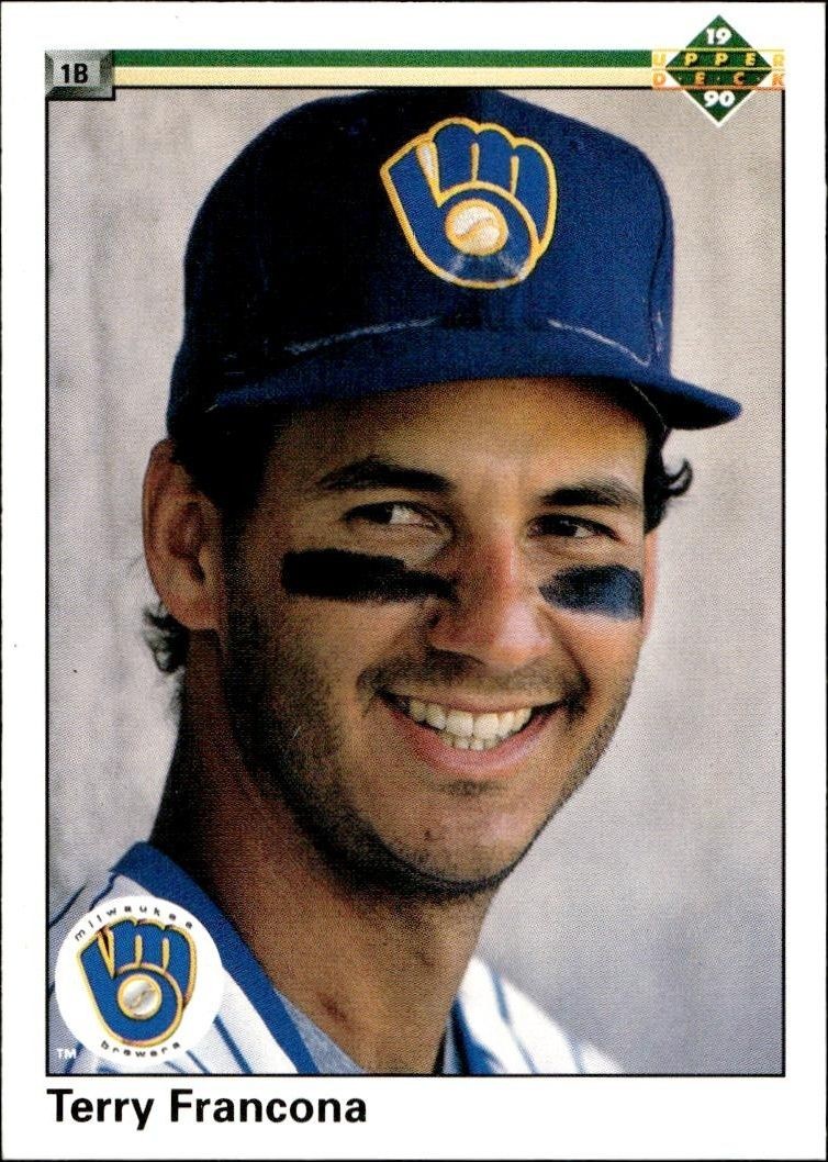 1990 Upper-Deck Low Number Terry Francona #180 trading card
