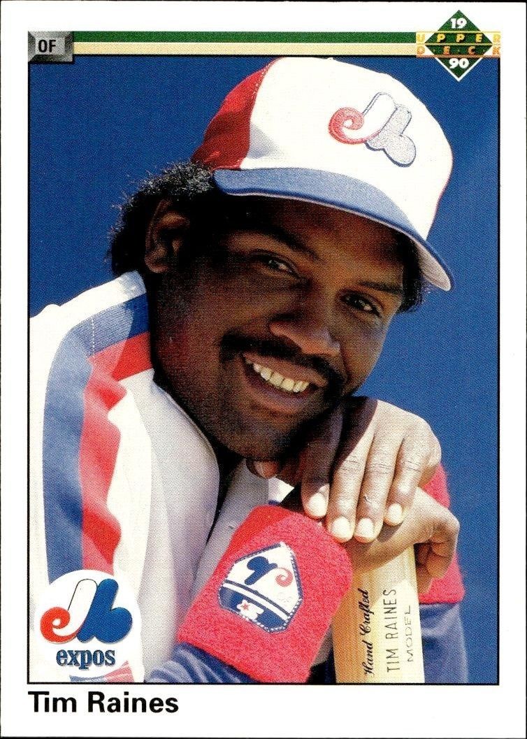 1990 Upper-Deck Low Number Tim Raines #177 trading card