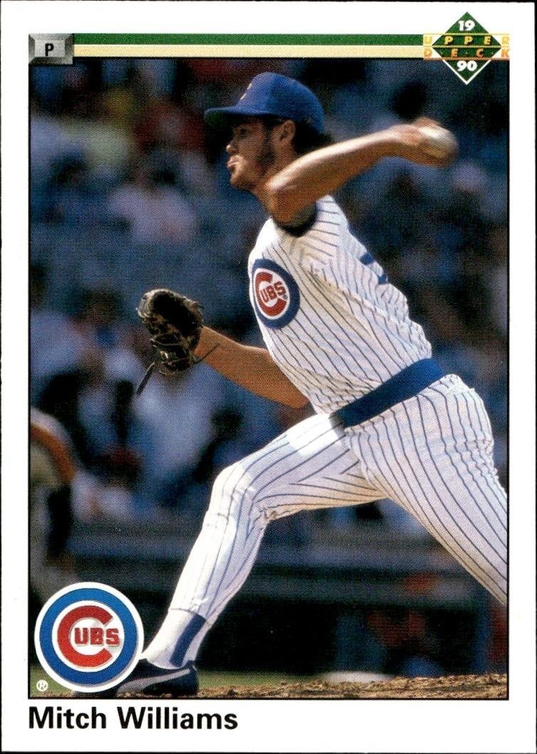 1990 Upper-Deck Low Number Mitch Williams #174 trading card